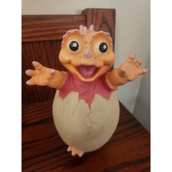 Vintage Dinosaur 90s TV Show Babyee Egg Bank Baby Sinclair KO 1991 Street Kid - Picture 1 of 5